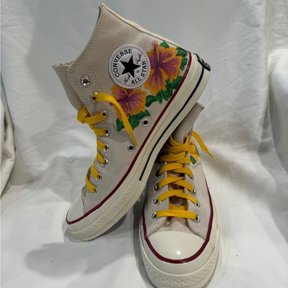 converse shoes floral